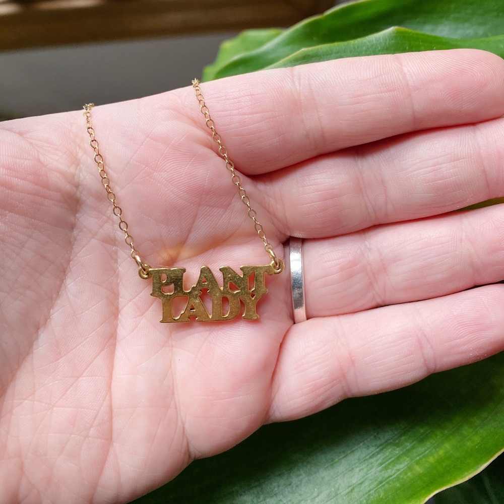 Plant lady necklace